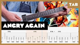 Megadeth  Angry Again  Guitar Tab  Lesson  Cover  Tutorial  12 Step Down Tuning [upl. by Maghutte]