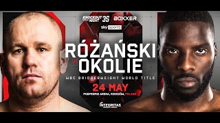 LAWRENCE OKOLIE vs LUKASZ ROZANSKI WBC Bridgerweight title fight set for MAY 24th [upl. by Jolenta604]