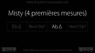 Misty 4 first bars  Backing track [upl. by Aled]