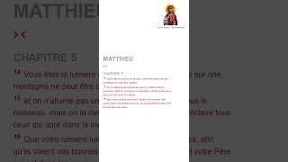 Matthieu 516  Chrétiens spirituality biblestudy jesuschrist jesus bibleverse faith god [upl. by Tabbi]