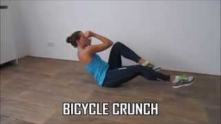 Crunches ab workout – Flat your belly with 10 variations [upl. by Fink507]