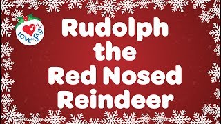 Rudolph the Red Nosed Reindeer With Lyrics  Christmas Songs and Carols [upl. by Metcalf]