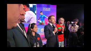 Rabat 2024  Emmanuel Macron déclare sa flamme au monde du gaming et de lesport [upl. by Eruot246]