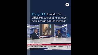 Cristian Ritondo quotPara llegar a una coalición con LLA todavía faltaquot [upl. by Namus584]