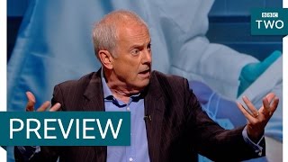 Gyles Brandreth on stair lifts  QI Series N Episode 5 Preview  BBC Two [upl. by Esinart]