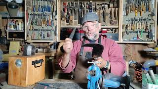 Sharpening an Old Pleaching BILLHOOK with Diamond or Wet Stones [upl. by Azaria]