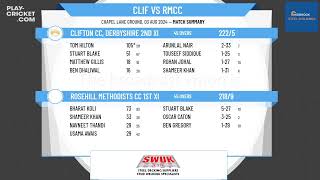 Clifton CC Derbyshire 2nd XI v Rosehill Methodists CC 1st XI [upl. by Osmond]