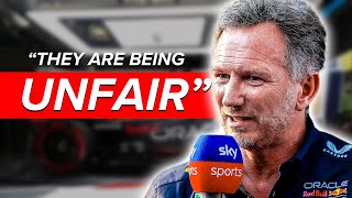 Christian Horner believes FIA is SABOTAGING Red Bull F1 and Max Verstappen [upl. by Godber]