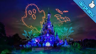 Halloween 2024 Drone Show at Disneyland Paris [upl. by Mosi191]