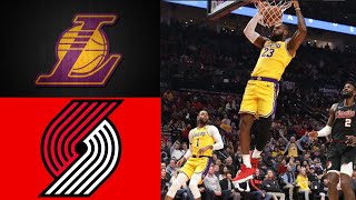 Lakers vs Blazers  Lakers GameTimeTv  Lakers Team Highlights  In Season Tournament [upl. by Eibreh730]