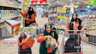 Day in my life  Daily vlog 1  Grocery shopping 🛒 Parcel Unboxing 📦 [upl. by Malloy]