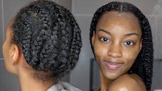 Revealing My Natural Hair After 1 Year of Protective Styles [upl. by Keiryt]