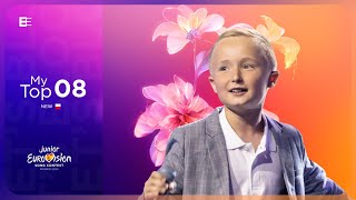 Junior Eurovision 2024  My Top 8 so far  New 🇵🇱 [upl. by Rawdon276]