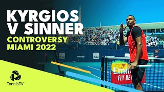 Kyrgios vs Sinner Controversy  Miami Open 2022 [upl. by Buckley252]