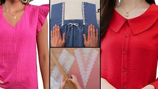 4 Amazing Ways to design different necks for your outfits sewing technique [upl. by Nylaret]