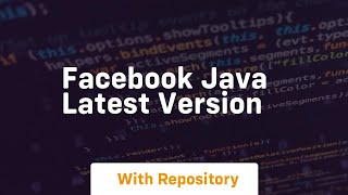 facebook java latest version [upl. by Karlotte]