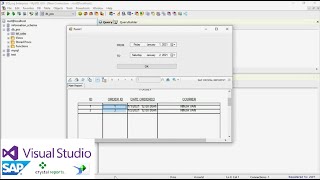 C  Filtering Database Records Using Date Range Crystal Reports [upl. by Norbel]