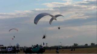 Paragliders  Philippine International Hotair Balloon Fiesta 2012 [upl. by Adabel]