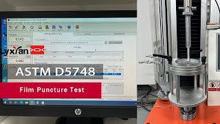 ASTM D5748 Film Puncture Test [upl. by Aerdnu]