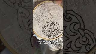 A tutorial on Holbein Stitch or Double Running Stitch for Blackwork Embroidery [upl. by Kurman]