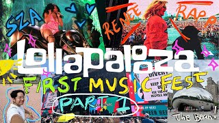 lollapalooza vlog  SZA chance the rapper renee rapp  my first music fest prep amp tips part 1 [upl. by Medlin91]