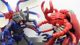 Kabuterimonカブテリモン to MegakabuterimonアトラーカブテリモンBandai Digimon Digivolving transformed toy figures [upl. by Ert]