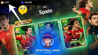 5577 Coin Puyol  xavi  Casillas Epic Pack Opening  eFootball Area  Efootball 2024 [upl. by Noyrb]