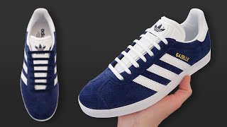 HOW TO BAR LACE ADIDAS GAZELLE BEST WAY [upl. by Eremaj]