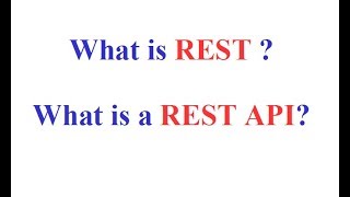 What is REST  What is a RESTful API [upl. by Notsle]