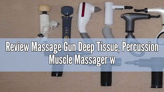 Review Massage Gun Deep Tissue Percussion Muscle Massager with 30 Adjustable Speeds for Athlete Qu [upl. by Ynohtn398]