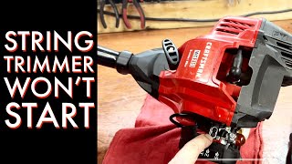 Craftsman string trimmer won’t start Easy fix [upl. by Miarfe397]