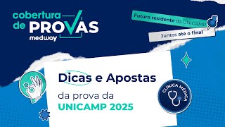 Dicas e Apostas para a prova da UNICAMP  Clínica Médica  Cobertura de Provas Medway [upl. by Anyrak643]