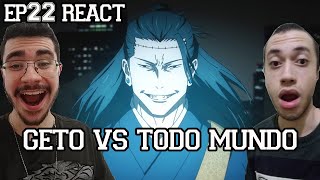 GETO VS EVERYONE TODO MUNDO  Jujutsu Kaisen Temporada 2 Episódio 22 React [upl. by Maryanne818]