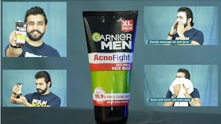 Garnier Acno Fight Anti Pimple Facewash for Men  Skin Care Tips [upl. by Bevon]