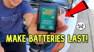 How to use a Battery Tender Keep your battery healthy Trickle charger [upl. by Nihs]