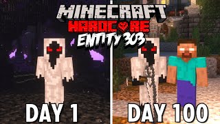 I Survived 100 Days as ENTITY 303 in Hardcore Minecraft Hindi [upl. by Jeffcott]