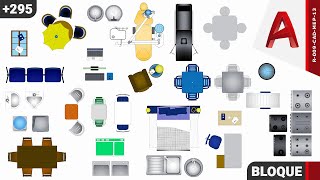 Presentación y Guía de Uso  Bloques de Muebles Equipos y Piezas  Bloques AutoCAD [upl. by Esej]