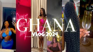 GHANA VLOG THIS TRIP WAS LAST MINUTE BOHO BRAIDSCAFE ACCRANIGHT LIFE amp MORE  AMALOVELYY [upl. by Lleumas]