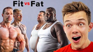 Fit vs Fat Guys Is Being Fat a Choice [upl. by Byrom331]