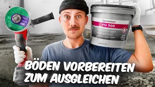 BODEN IM ALTBAU RICHTIG VORBEREITEN ZUM AUSGLEICHEN ✅ Schritt für Schritt im Wohnungsprojekt [upl. by Gottfried]