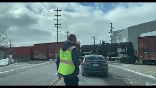 Marquette Rail Crossing  Front Ave 022322 [upl. by Gaskin887]