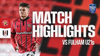 Walsall v Fulham U21 Highlights [upl. by Lani]