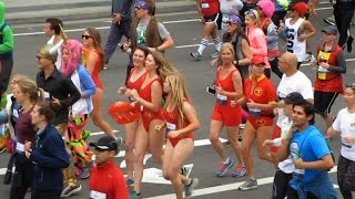 Bay to Breakers Costumes amp Fashion 2015 San Francisco California [upl. by Braasch237]