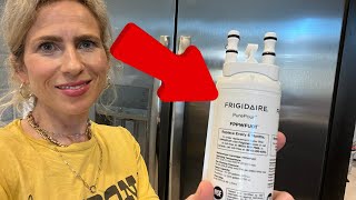 Real Life REVIEW and DEMO of the Frigidaire Water Filter Replacement [upl. by Leilamag78]