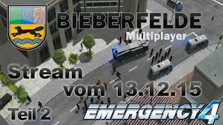 Emergency 4  Bieberfelde Multiplayer  TwitchStream vom 131215  Teil 2 [upl. by Ahsakat]