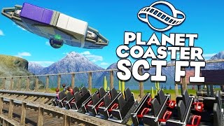 Planet Coaster Gameplay  Wooden Coaster Alien Attack  Lets Play Planet Coaster Part 14 [upl. by Caves]