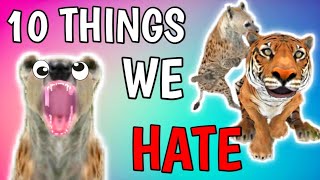 WILD ANIMALS ONLINE 10 THINGS WE ALL HATE [upl. by Dymphia]