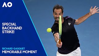 Richard Gasquet Waves His Magic Backhand Wand  Australian Open 2024 [upl. by Northey954]