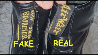 Dr Martens boots real vs fake How to tell original Doc Martens classic boots [upl. by Norra]