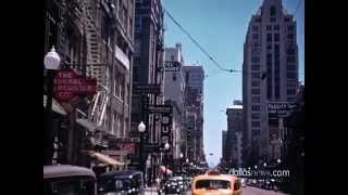 Never Before Seen Color Footage of 1939 Downtown Dallas [upl. by Ateekram]